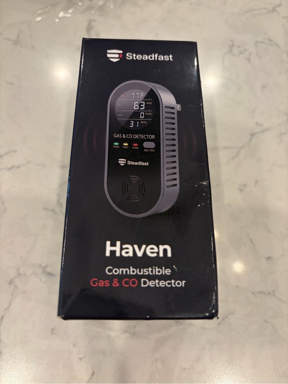 Have Haven Combustible Gas & CO Detector - Black with Red Accents